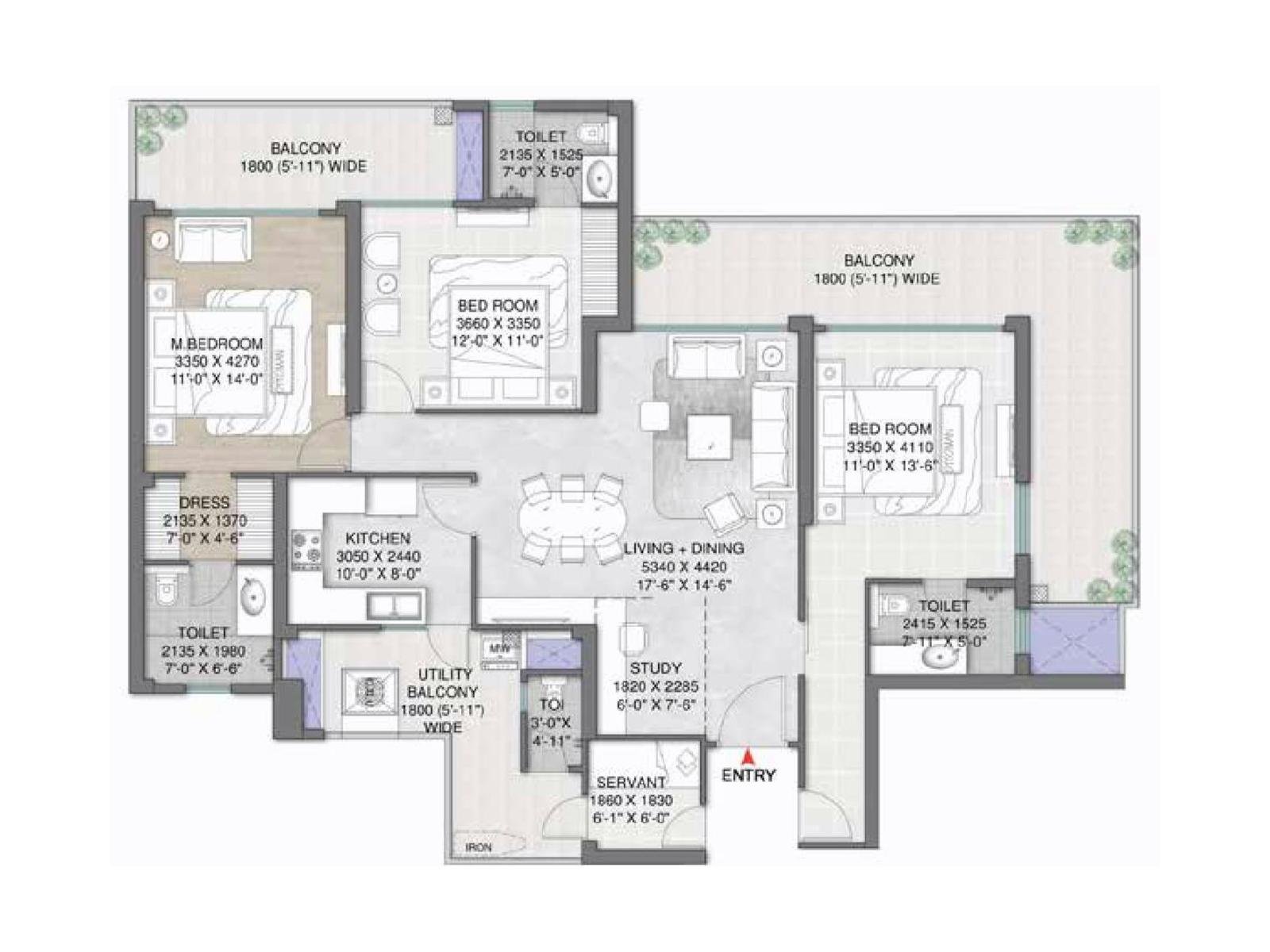 m3m-mansion-sector-113-gurgaon-floor-plan-1