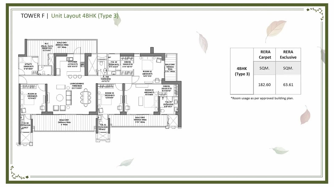 Godrej Vrikshya 4BHK Tower F