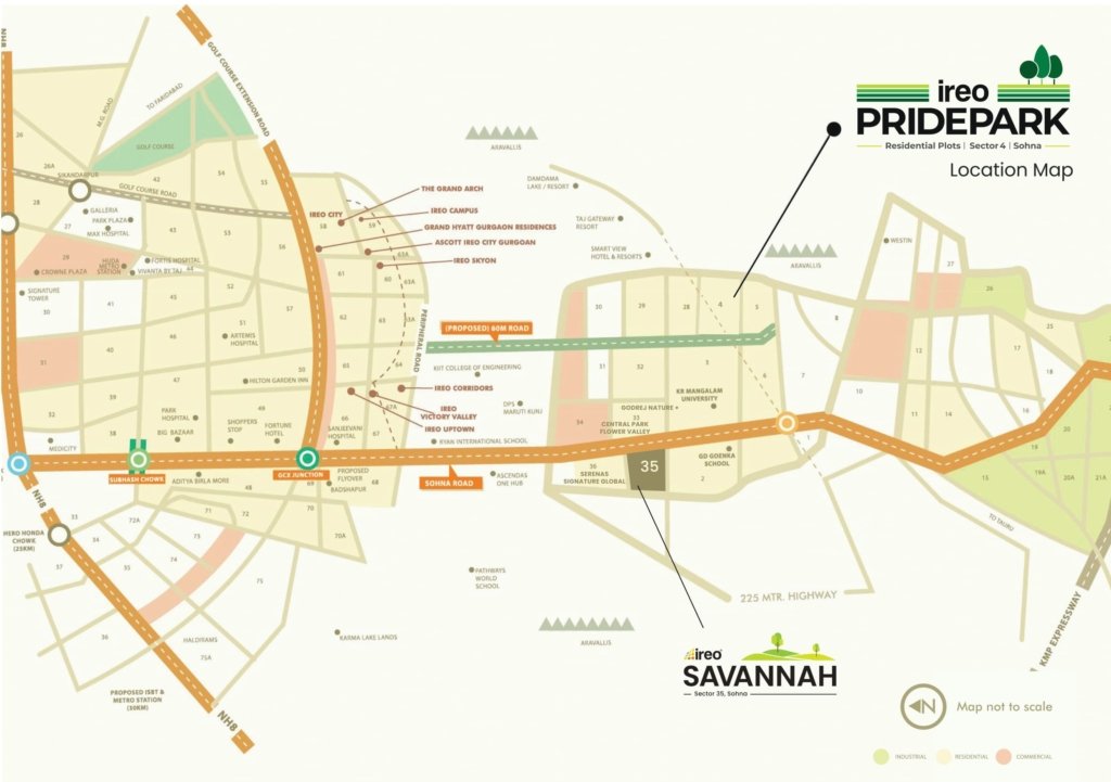 Ireo Pride Park Location Map