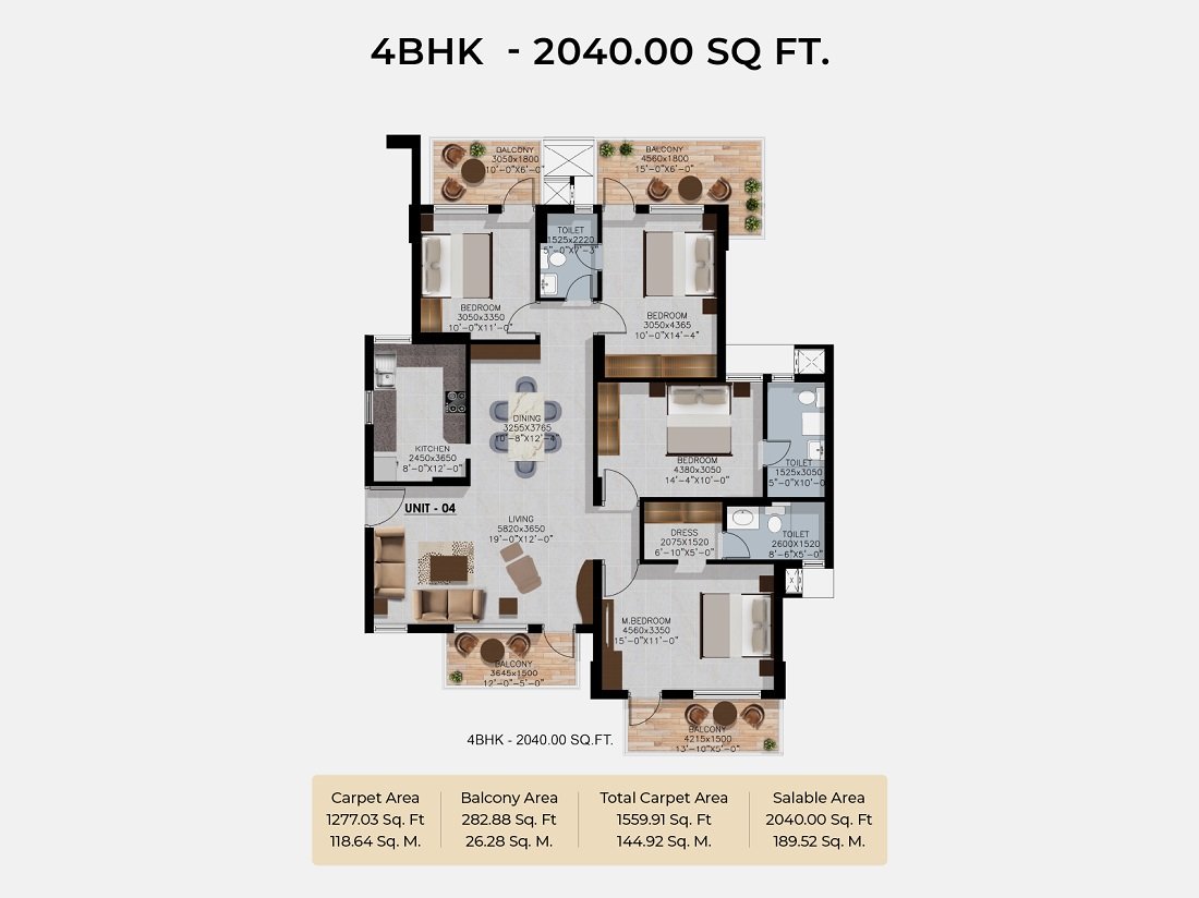 Rising Homes at DXP 92 2040-SQ-FT Floor Plan