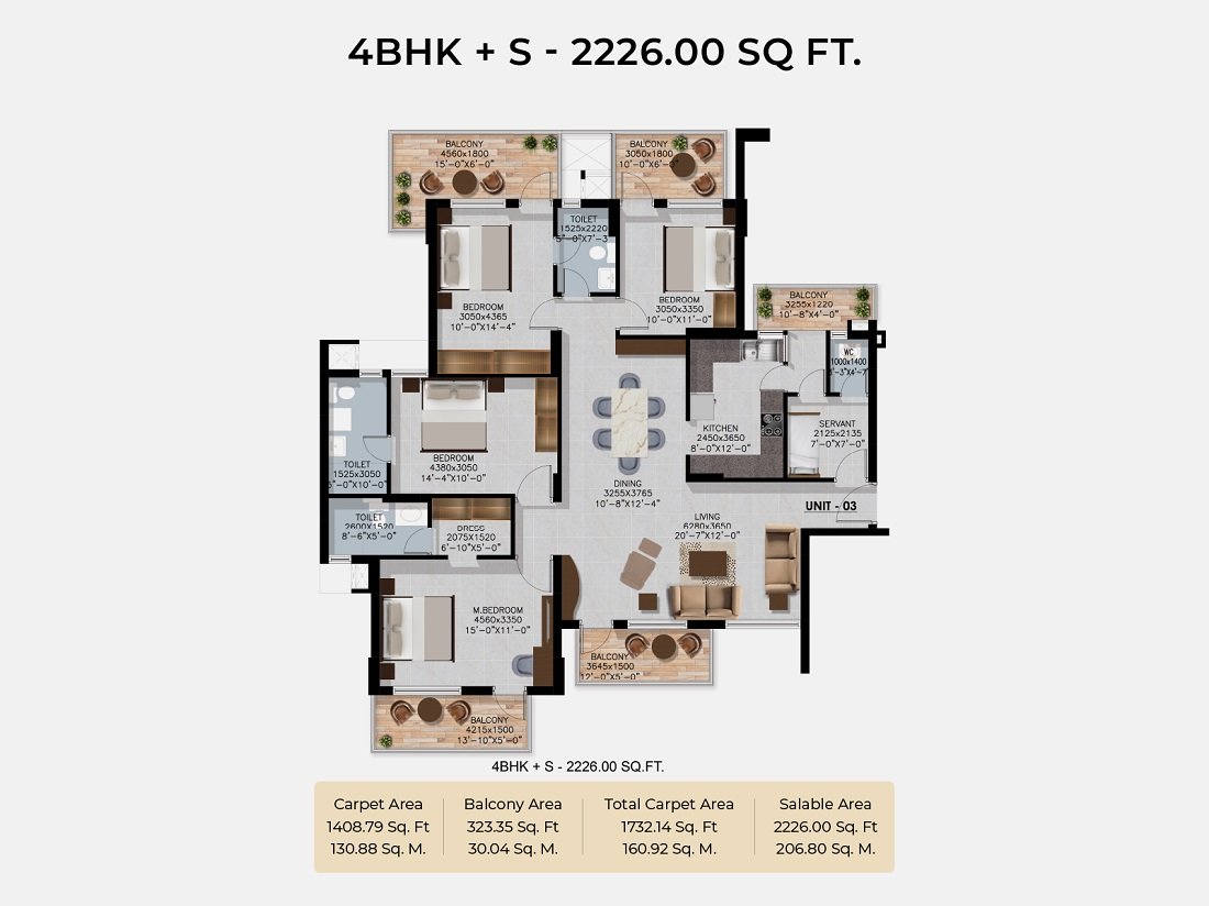 Rising Homes at DXP 92 2226-SQ-FT Floor Plan